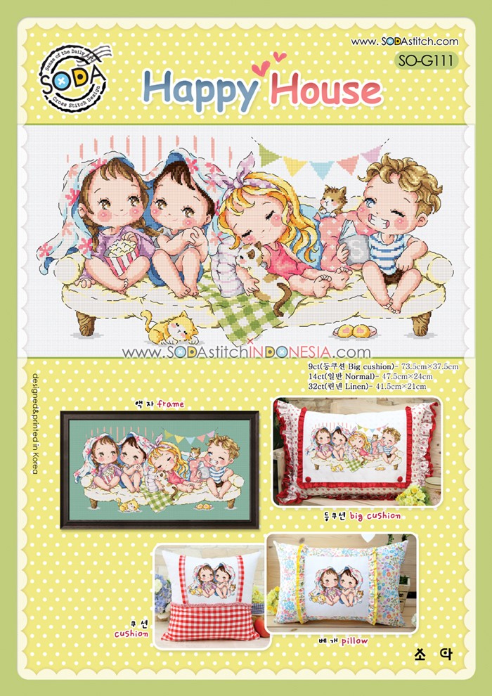 Sodastitch Indonesia PKT-SO-G111 - Paket Sodastitch - Paket Happy House