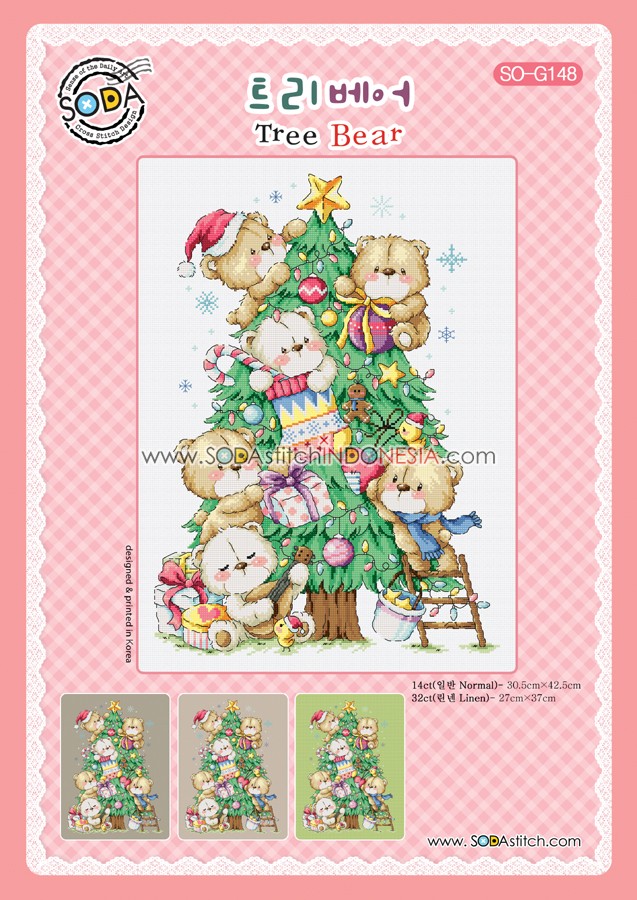Sodastitch Indonesia PKT-SO-G148 - Paket Sodastitch - Paket Tree Bear