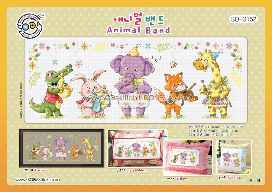 Sodastitch Indonesia PKT-SO-G152 - Paket Sodastitch - Paket Animal Band