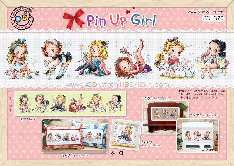 Sodastitch Indonesia PKT-SO-G70 - Paket Sodastitch - Paket Pin Up Girl