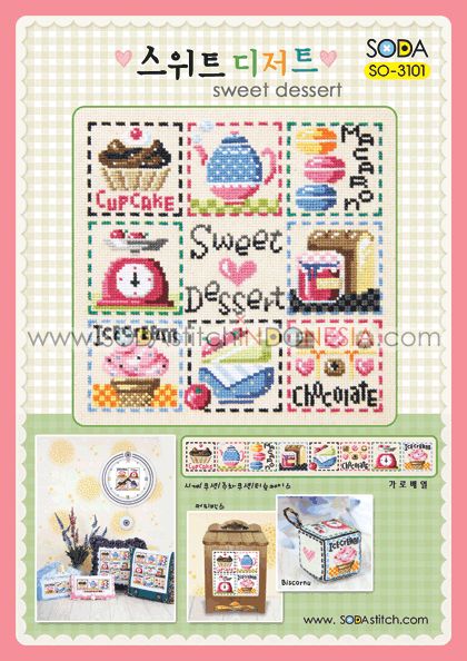 Sodastitch Indonesia SO-3101 - Pola Sodastitch - Sweet Dessert