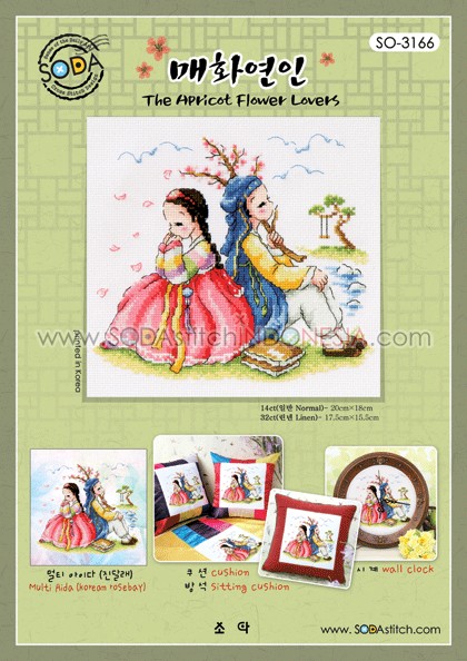 Sodastitch Indonesia SO-3166 - Pola Sodastitch - The Apricot Flower Lovers