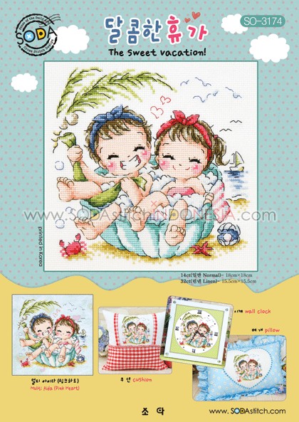 Sodastitch Indonesia SO-3174 - Pola Sodastitch - The Sweet Vacation !