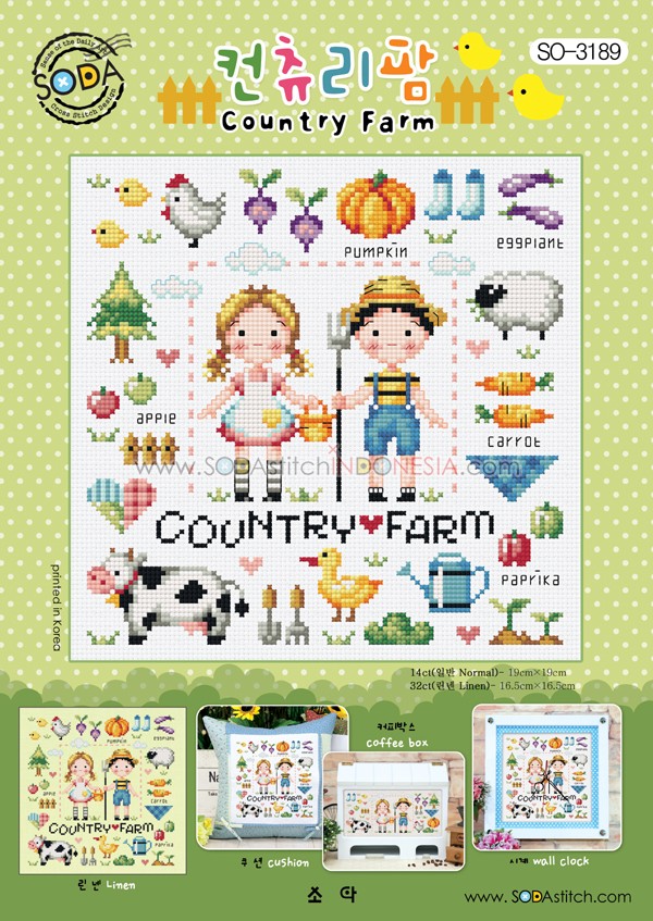 Sodastitch Indonesia SO-3189 - Pola Sodastitch - Country Farm