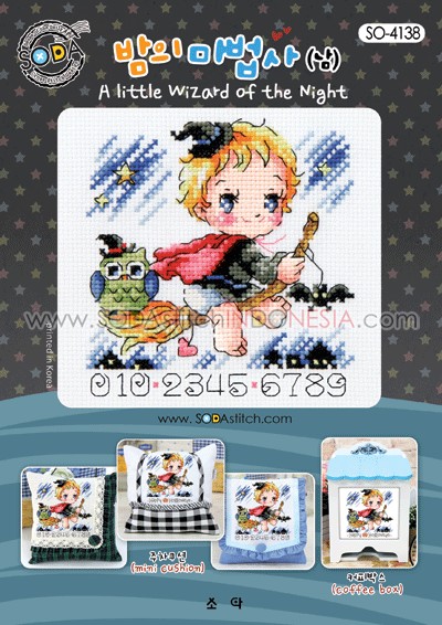 Sodastitch Indonesia SO-4138 - Pola Sodastitch - A Little Wizard Of The Night
