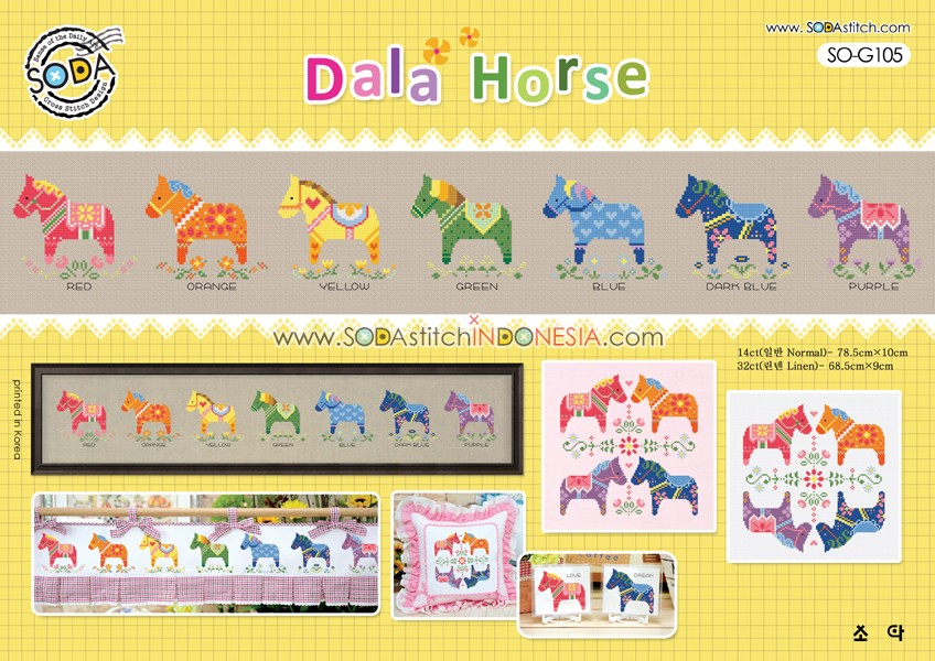 Sodastitch Indonesia SO-G105 - Pola Sodastitch - Dala Horse
