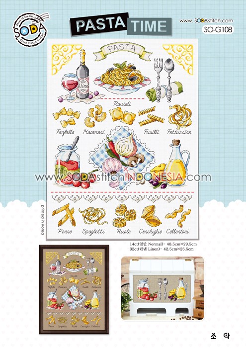 Sodastitch Indonesia SO-G108 - Pola Sodastitch - Pasta Time