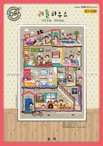 Sodastitch Indonesia SO-G40 - Pola Sodastitch - Little House