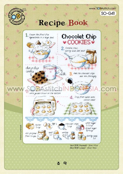 Sodastitch Indonesia SO-G41 - Pola Sodastitch - Recipe Book