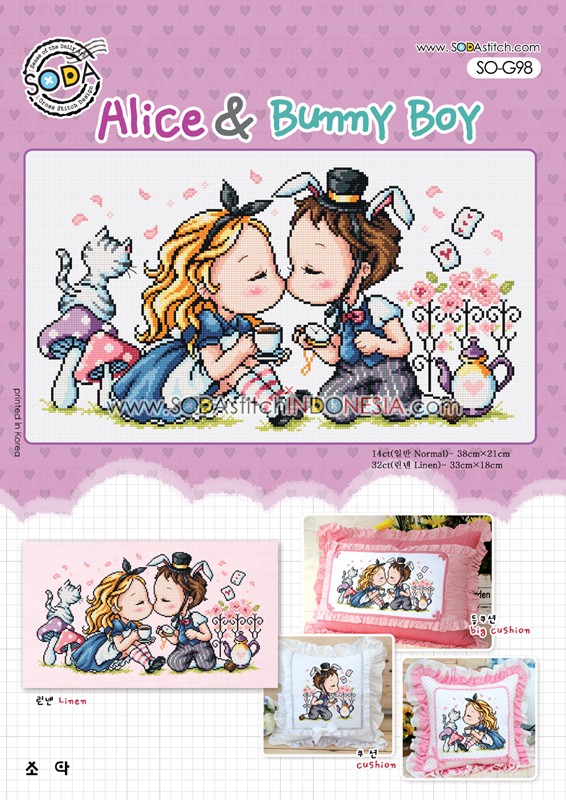 Sodastitch Indonesia SO-G98 - Pola Sodastitch - Alice & Bunny Boy