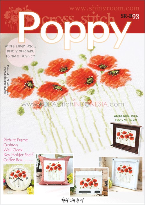Sodastitch Indonesia SR-B93 - Pola Shiny Room - Poppy
