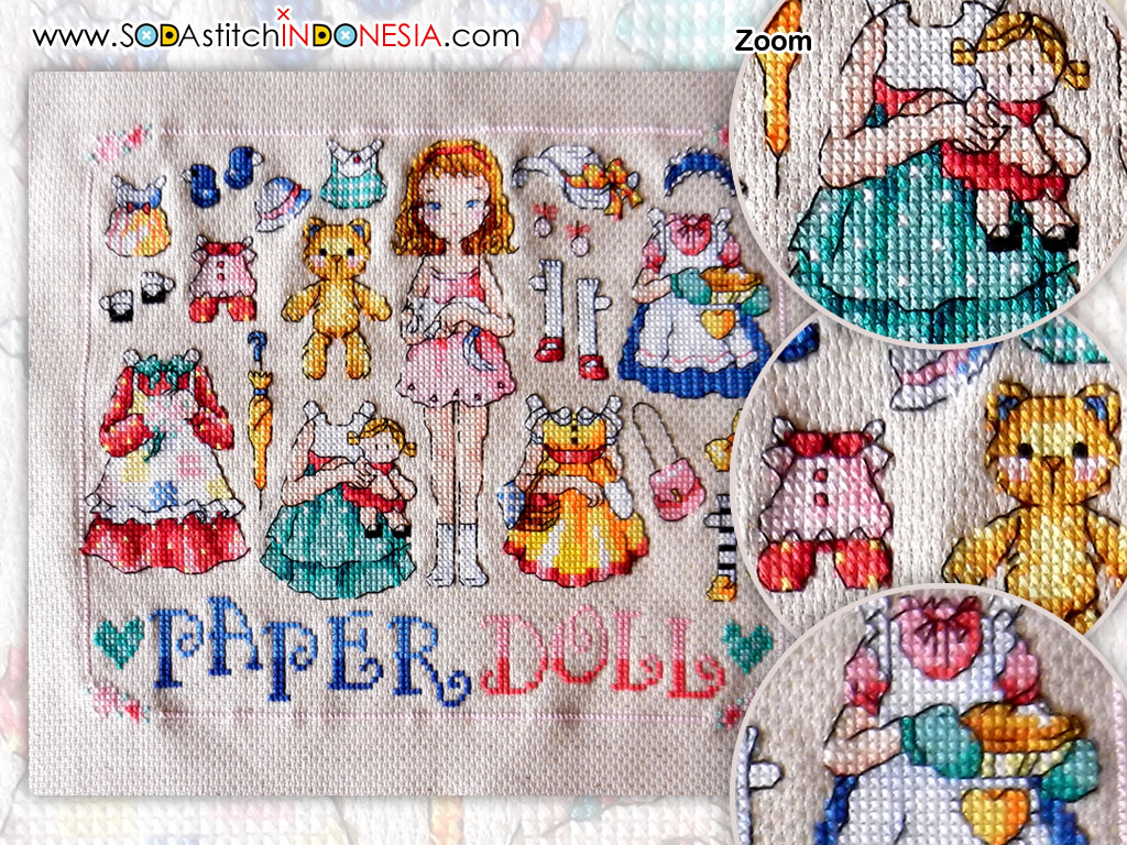 Sodastitch Indonesia FIN-SO-3126 - Finished Paper Doll