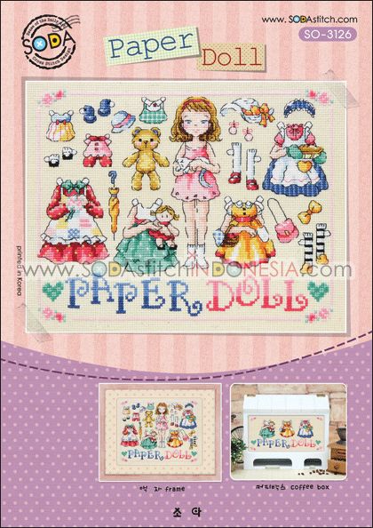 Sodastitch Indonesia PKT-SO-3126 - Paket Sodastitch - Paket Paper Doll