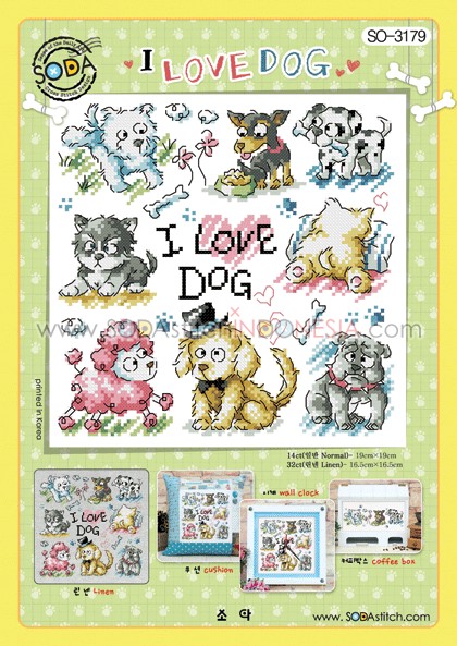 Sodastitch Indonesia PKT-SO-3179 - Paket Sodastitch - Paket I Love Dog