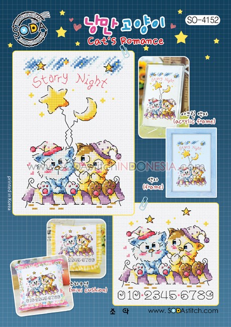 Sodastitch Indonesia PKT-SO-4152 - Paket Sodastitch - Paket Cat's Romance