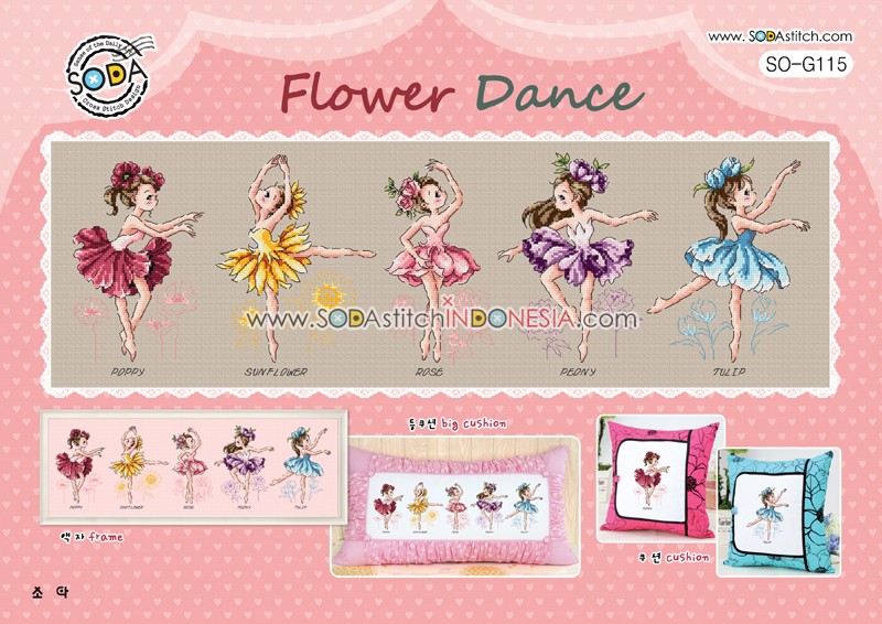 Sodastitch Indonesia PKT-SO-G115 - Paket Sodastitch - Paket Flower Dance