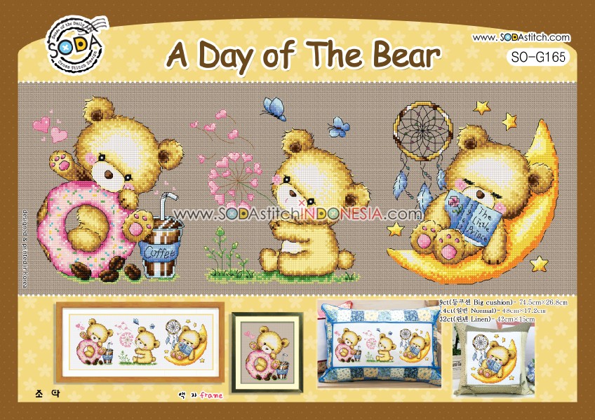 Sodastitch Indonesia PKT-SO-G165 - Paket Sodastitch - Paket A Day Of The Bear