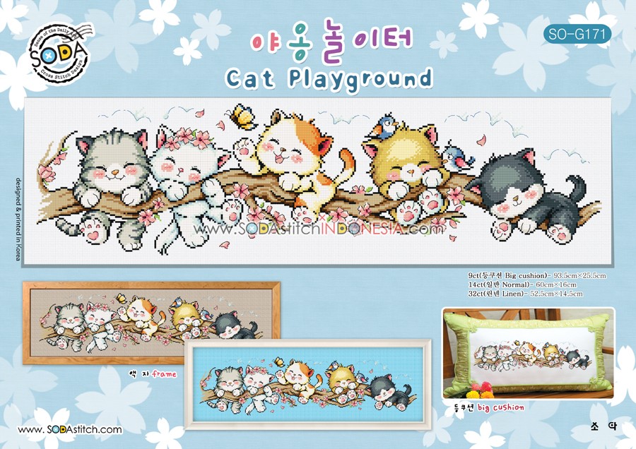 Sodastitch Indonesia PKT-SO-G171 - Paket Sodastitch - Cat Playground