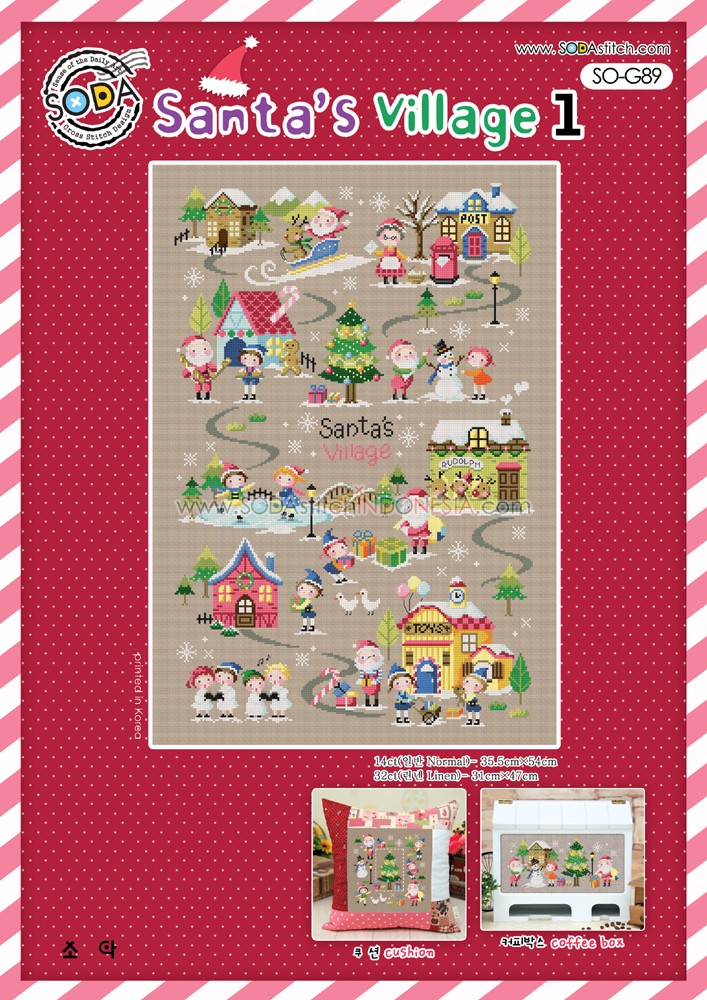 Sodastitch Indonesia PKT-SO-G89 - Paket Sodastitch - Paket Santa's Village 1