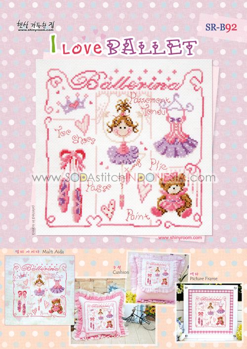Sodastitch Indonesia PKT-SR-B92 - Paket Shiny Room - Paket I Love Ballet
