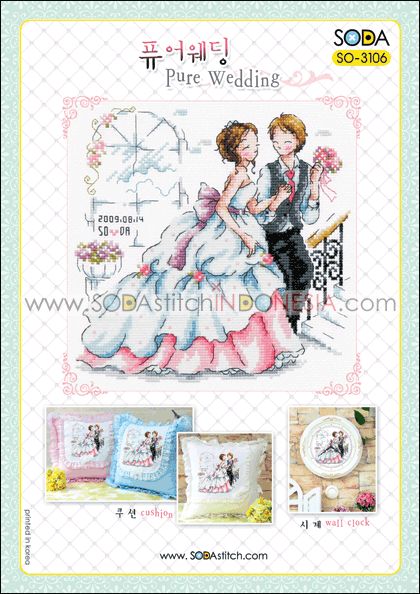 Sodastitch Indonesia SO-3106 - Pola Sodastitch - Pure Wedding