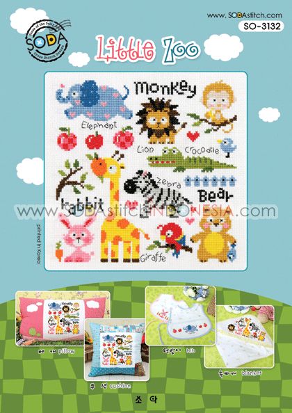 Sodastitch Indonesia SO-3132 - Pola Sodastitch - Little Zoo