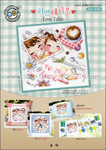 Sodastitch Indonesia SO-3141 - Pola Sodastitch - Love Table