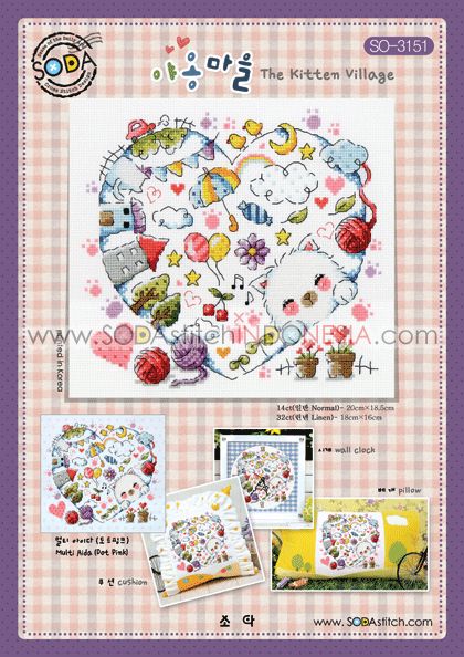 Sodastitch Indonesia SO-3151 - Pola Sodastitch - The Kitten Village