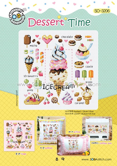 Sodastitch Indonesia SO-3206 - Pola Sodastitch - Dessert Time