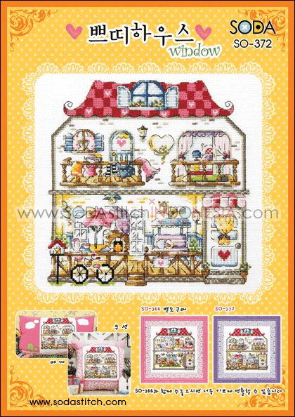 Sodastitch Indonesia SO-372 - Pola Sodastitch - Petite House Window