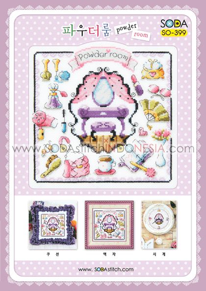 Sodastitch Indonesia SO-399 - Pola Sodastitch - Powder Room