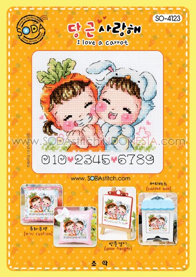 Sodastitch Indonesia SO-4123 - Pola Sodastitch - I Love A Carrot
