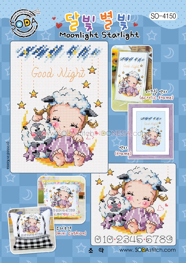 Sodastitch Indonesia SO-4150 - Pola Sodastitch - Moonlight Starlight