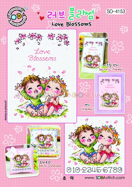 Sodastitch Indonesia SO-4153 - Pola Sodastitch - Love Blossoms