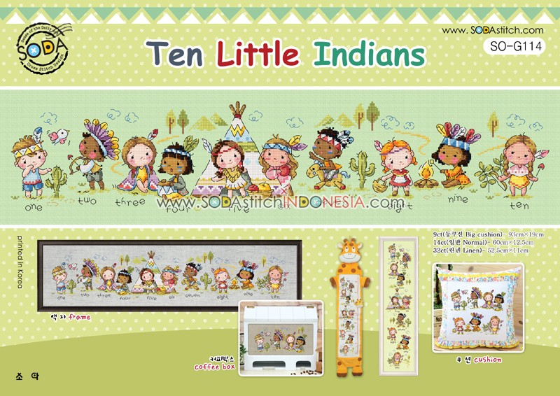 Sodastitch Indonesia SO-G114 - Pola Sodastitch - Ten Little Indians