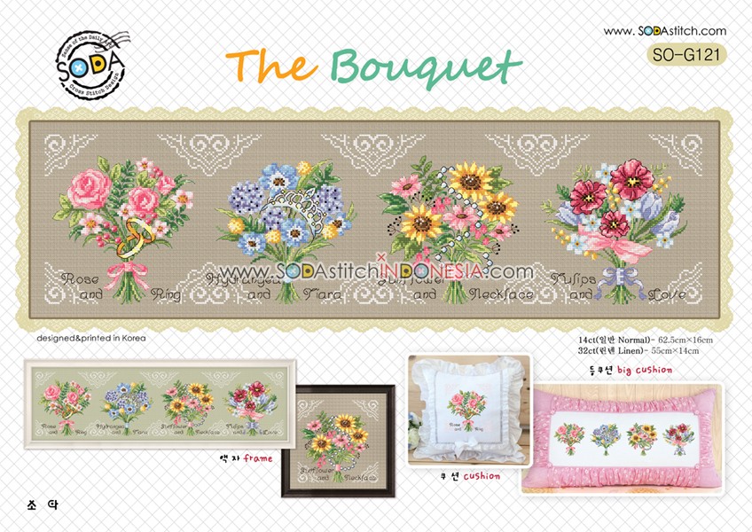 Sodastitch Indonesia SO-G121 - Pola Sodastitch - The Bouquet