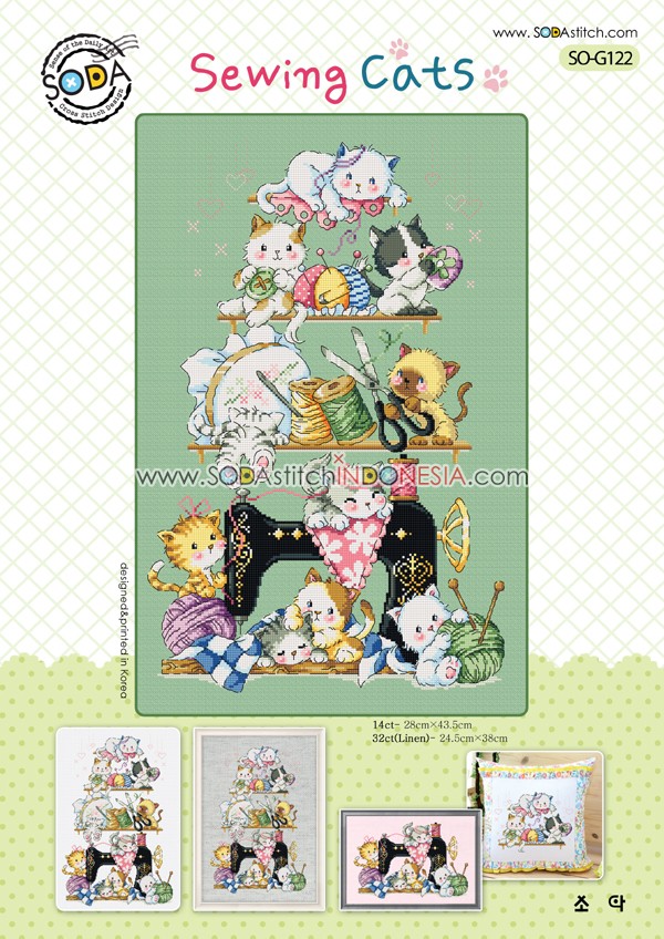 Sodastitch Indonesia SO-G122 - Pola Sodastitch - Sewing Cats