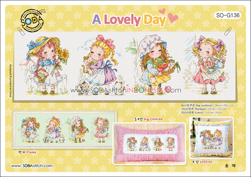 Sodastitch Indonesia SO-G136 - Pola Sodastitch - A Lovely Day