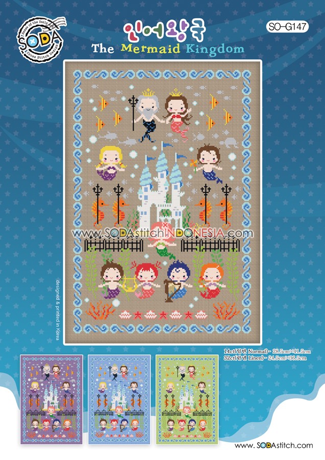 Sodastitch Indonesia SO-G147 - Pola Sodastitch - The Mermaid Kingdom