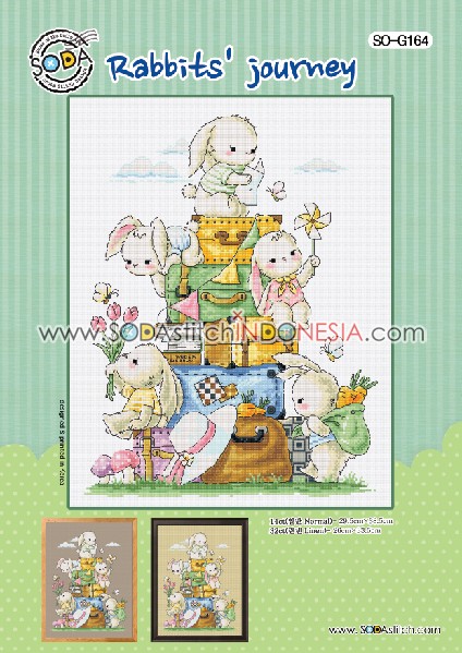 Sodastitch Indonesia SO-G164 - Pola Sodastitch - Rabbits' Journey