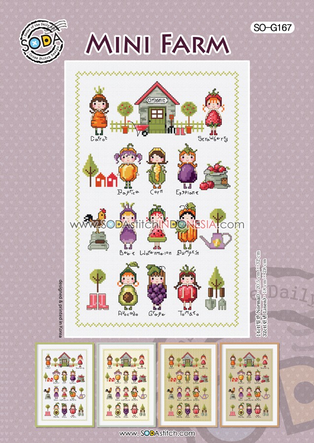 Sodastitch Indonesia SO-G167 - Pola Sodastitch - Mini Farm