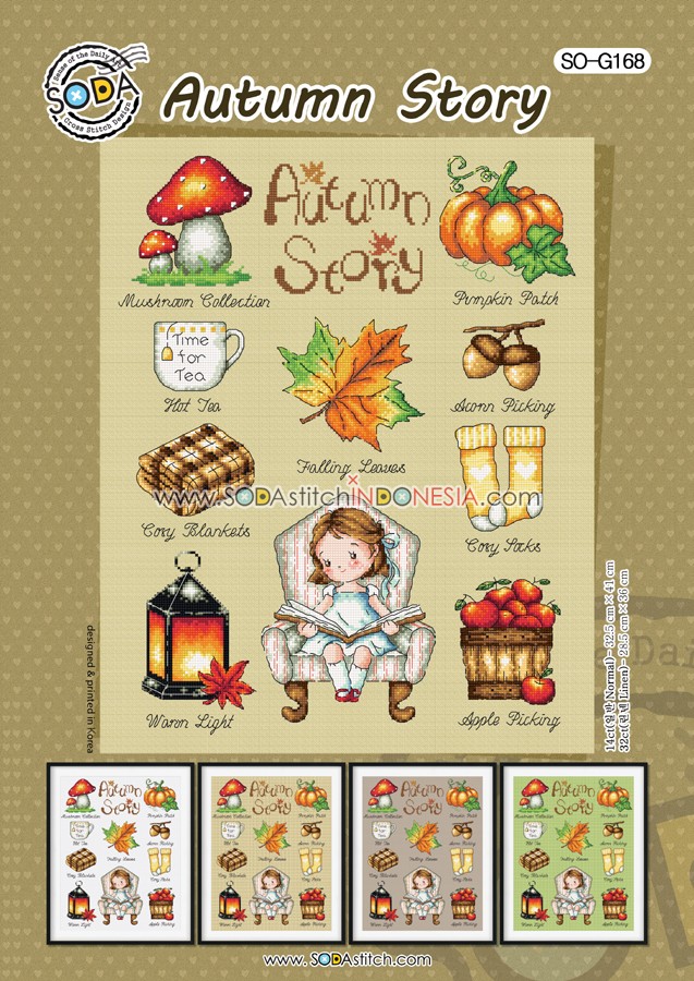 Sodastitch Indonesia SO-G168 - Pola Sodastitch - Autumn Story