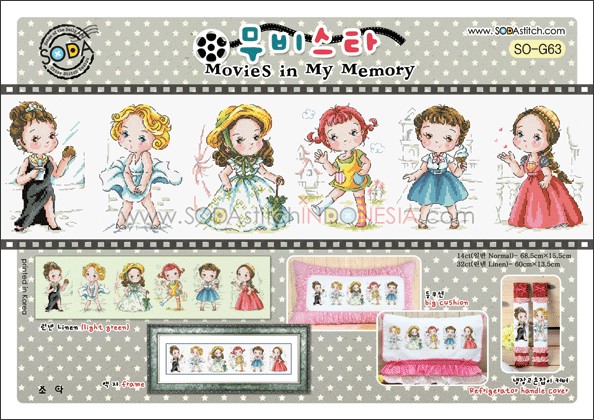 Sodastitch Indonesia SO-G63 - Pola Sodastitch - Movies In My Memory