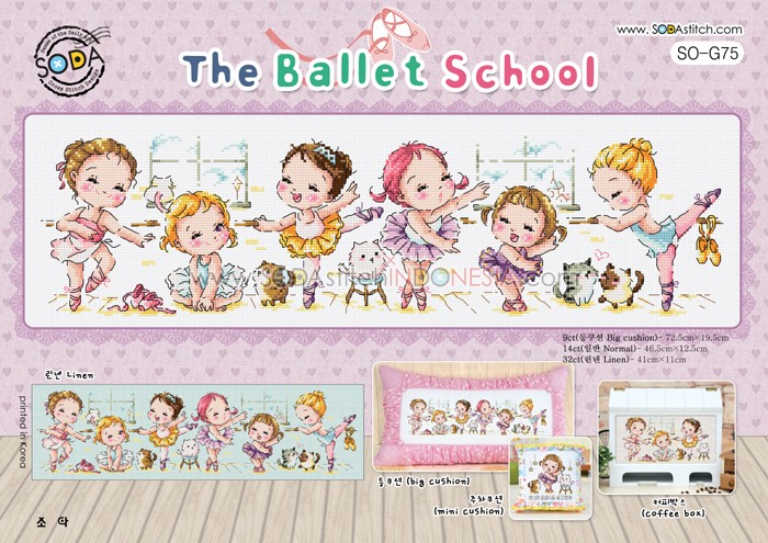Sodastitch Indonesia SO-G75 - Pola Sodastitch - The Ballet School