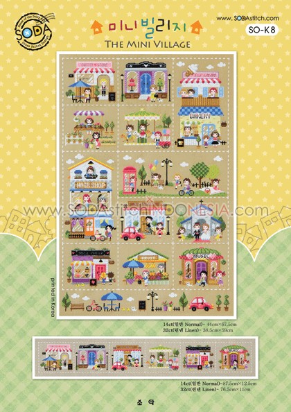 Sodastitch Indonesia SO-K8 - Pola Sodastitch - The Mini Village