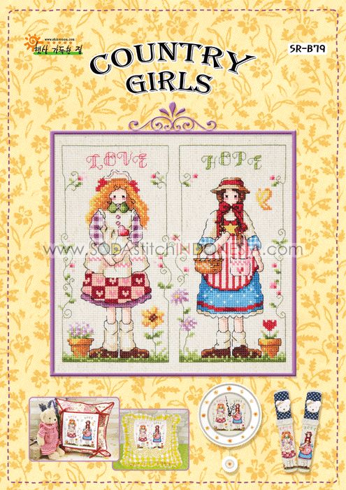 Sodastitch Indonesia SR-B79 - Pola Shiny Room - Country Girls