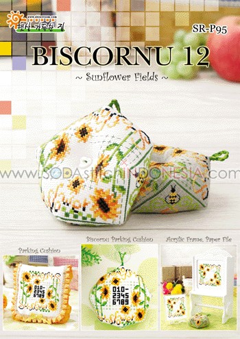 Sodastitch Indonesia SR-P95 - Pola Shiny Room - D.I.Y. Biscornu 12